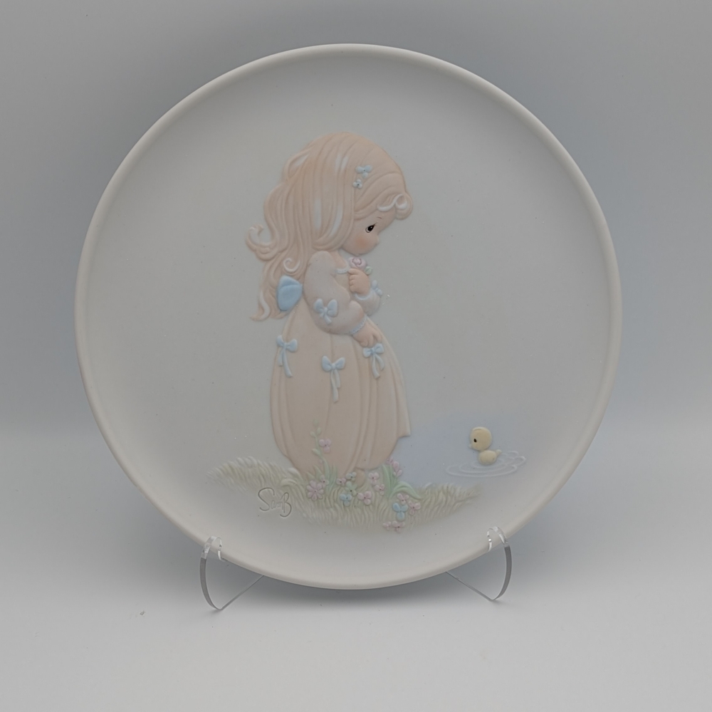 Vintage Precious Moments Collector Plate 1984 Summer’s Joy Season